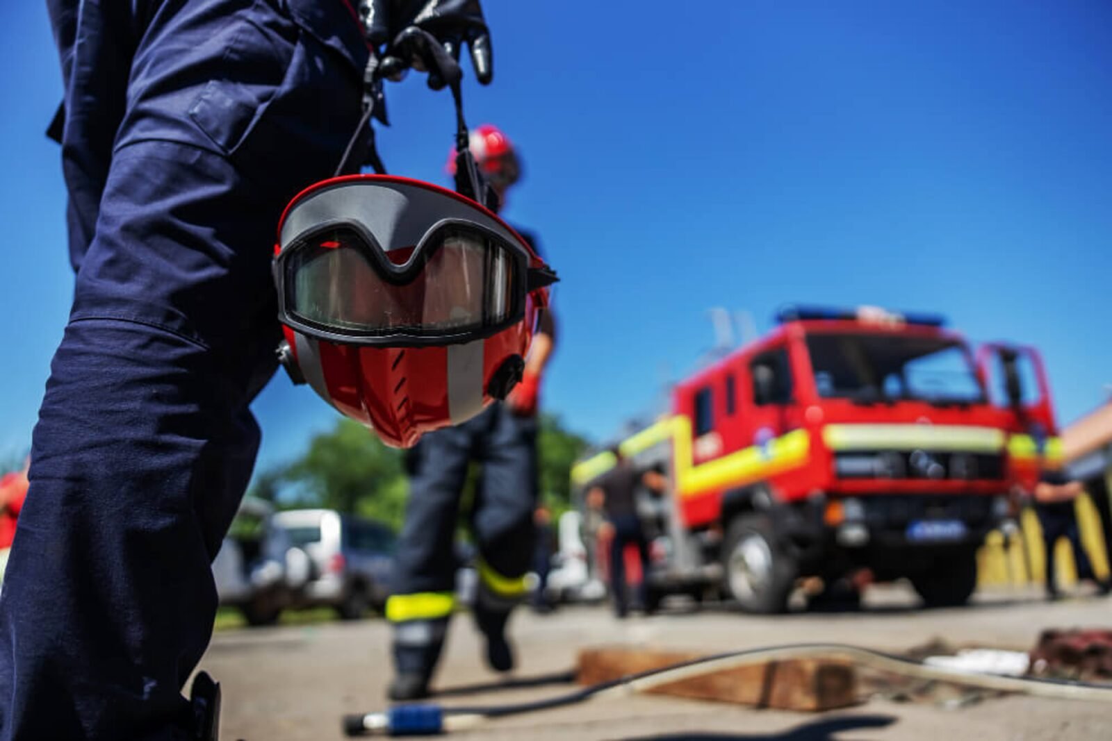 Emergency responders at an incident scene